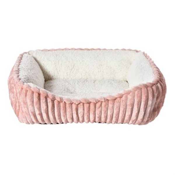 4DOGS PET BED MANCHESTER ROSY/WINTER WHITE 47X37X15CM