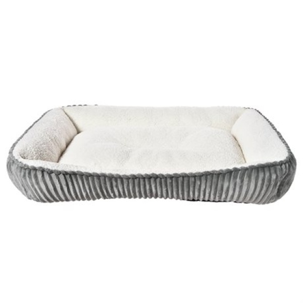 4DOGS PET BED MANCHESTER LIGHT GREY/WINTER WHITE 90X69X19CM