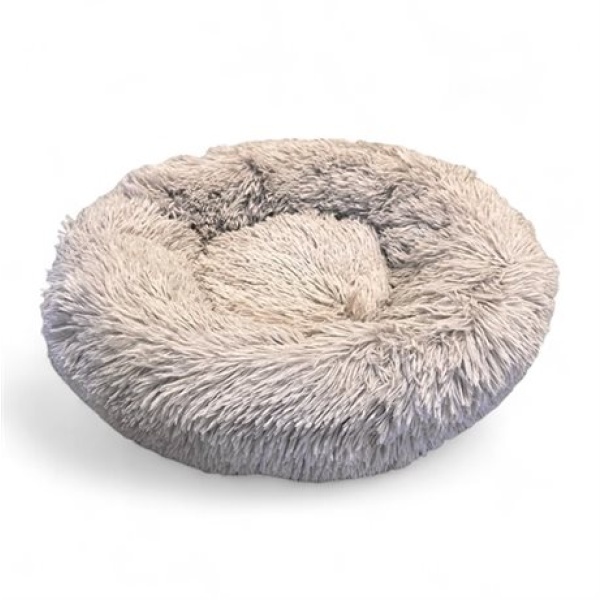 4DOGS FLUFFY ROUND BED BEIGE