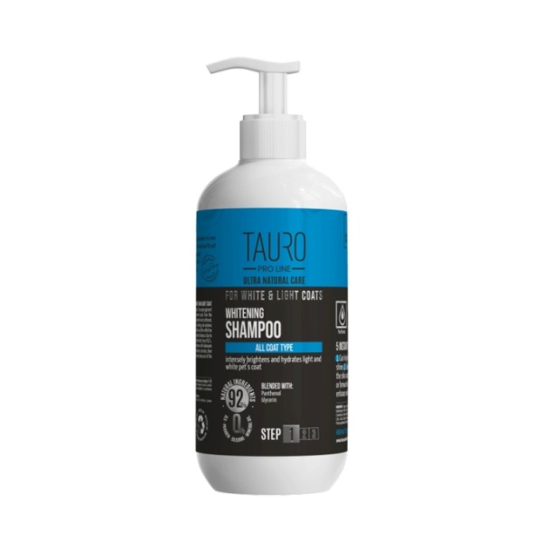 TAURO PRO LINE ULTRA NATURAL CARE WHITENING SHAMPOO ALL COAT TYPE 400ml