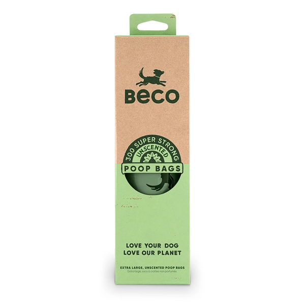 BECO 300 SUPER STRONG UNSCENTED POOP BAGS 300stk