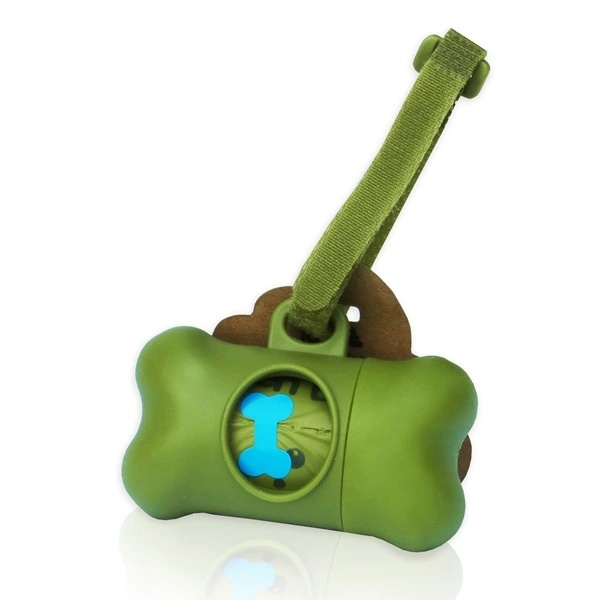 GREEN BONE DOG BAG HOLDER  1stk