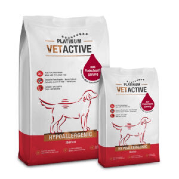 PLATINUM VETACTIVE HYPOALLERGENC IBERICO COMPLETE DOG FOOD