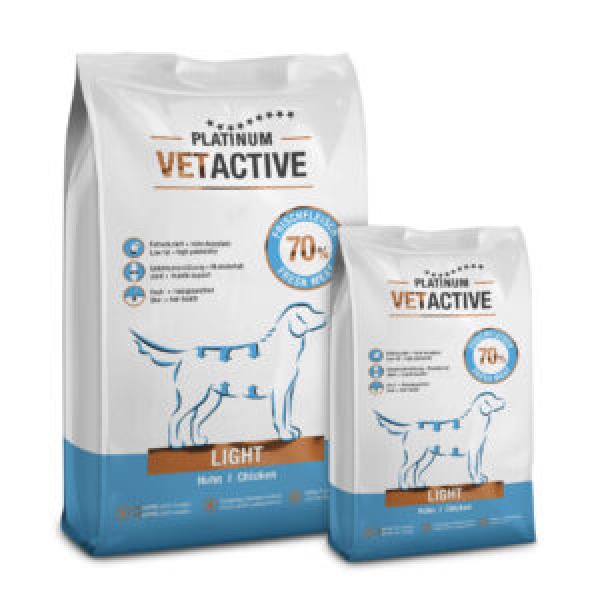 PLATINUM VETACTIVE LIGHT CHICKEN COMPLETE DOG FOOD