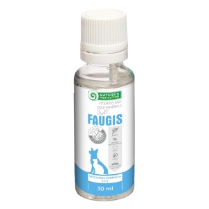 NATURE'S PROTECTION Faugis – fóðurbætiefni fyrir fullorðna hunda og ketti, vellíðunarformúla 5 í 1, 30 ml