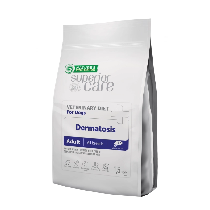 NATURES PROTECTION SUPERIOR CARE VETERINARY DIET DERMATOSIS 1.5KG