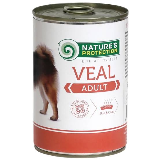 Nature's Protection Canned Dog Food Adult Veal 400g