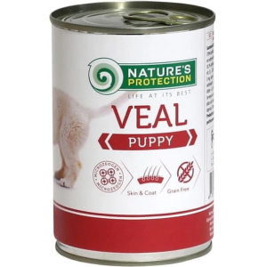 Nature's Protection Canned Dog Food Puppy Veal 400g
