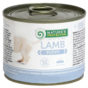 Nature's Protection Canned Dog Food Puppy Lamb 200g