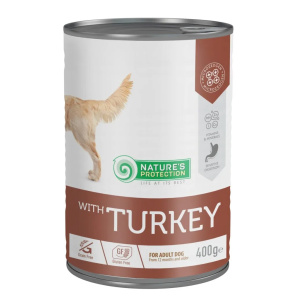 Nature's Protection Canned Dog Food Adult Turkey 400g