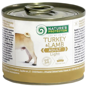 Nature's Protection Canned Dog Food Adult Turkey & Lamb 200g