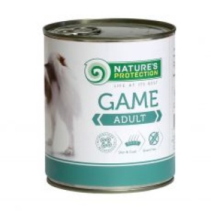 Nature's Protection Canned Dog Food Adult Game 800g
